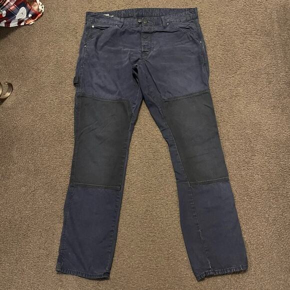 G Star Raw Faeroes Classic Straight Tapered Double Knee Pants - Picture 4 of 8